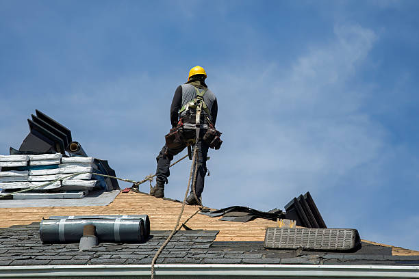 Professional Flat Roof Repair technician working in Plain City, OH